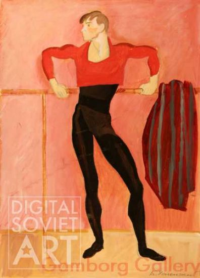 Sketch to Portrait of Principal Dancer Vladimir Vasiliev – Эскиз к портрету Васильева