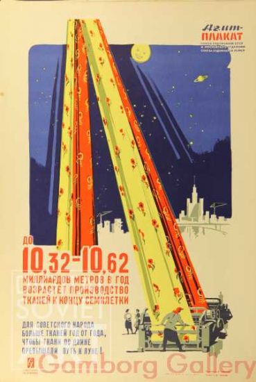 More Textiles for the Soviet People, Year after Year – Для советского народа больше тканей год от года