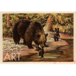Bear with Cubs – Медведица с медвежатими