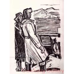 Illustration from "Diamond and Love", Nikolay Yakutsky, 1956 – Алмаз и любовь, Николай Якутский
