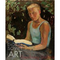 Young Man Reading – Без названия