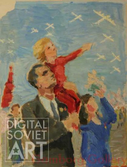 The Victorious Soviet People May be Proud of the Fighting Power of their Pilots – Советский народ, народ-победитель, законно гордится боевой силой своих летчиков