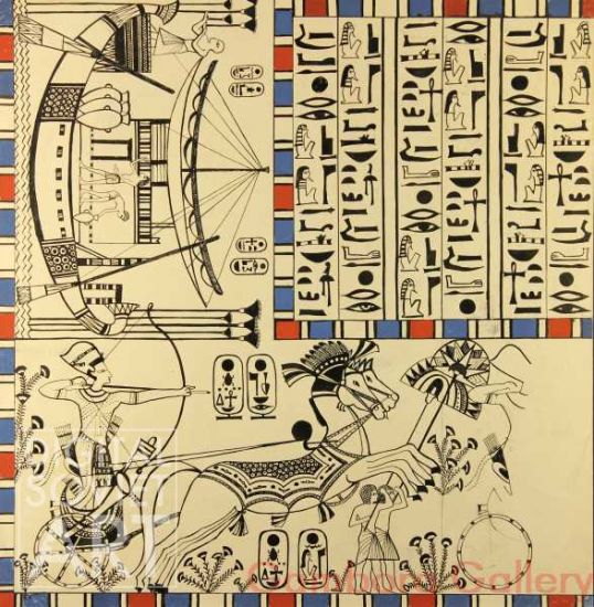 Ancient Egypt. Design Sketch for Scarf – Без названия