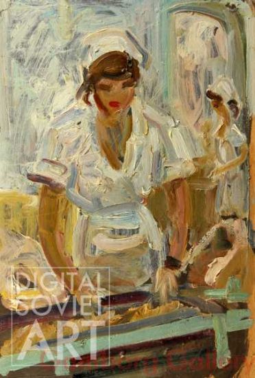 Female Worker at the Bolshevik Factory – Без названия