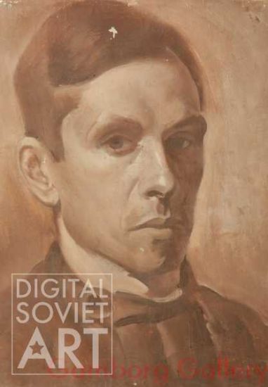 Portrait of Boris Ivanovich Sholokhov – Шолошов Борис Иванович рис. П.Ш.