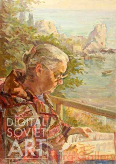 Old Woman Reading – Без названия