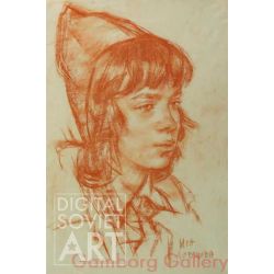Portrait of Pioneer Girl - Ira Lovtsova – Портрет Иры Ловцовы