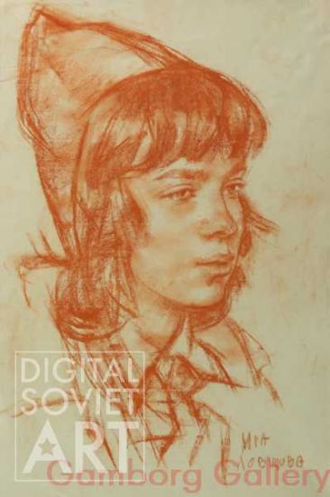Portrait of Pioneer Girl - Ira Lovtsova – Портрет Иры Ловцовы