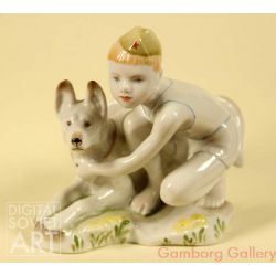 Pioneer Boy with Dog – Без названия