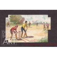Label for Chocolate Bar "Sports and Games". Cricket – Шоколад "Игры". Крокетъ