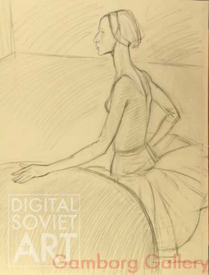 Sketch of Prima Ballerina Assoluta Maya Plisetskaya – Майя Плисецкая - набросок