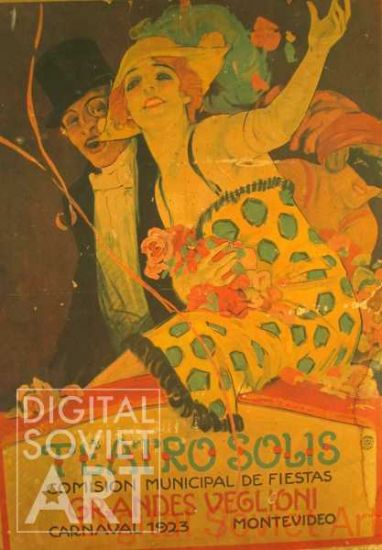 Teatro Solis. Comision municipal de fiestas grandes veglioni. 
Carneval 1923. Montevideo – Carneval 1923. Montevideo