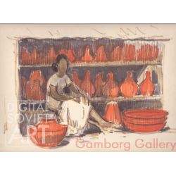 Pottery Vendor in Sri Lanka – Продавец