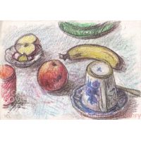 Still Life with Banana and Apple – Без названия