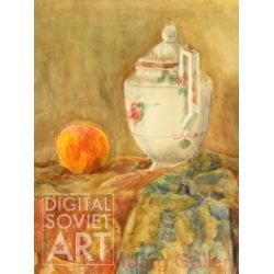 Still Life with Teapot and Peach – Без названия