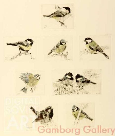 Titmouse and Sparrow – Синецы и воровьей