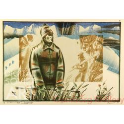 Skiing Trainer. Portrait of G. Grigoriev – Лыжный иструктор. П-т Григорьева Г.И.
