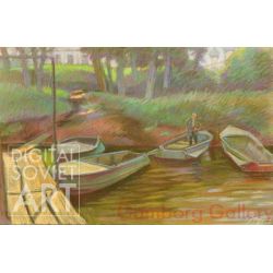 Landscape with Boats and Fisherman – Пейзаж (без назв.)