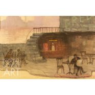 Tavern. Sketch for the Theater Play "Odd Fellow" by Nâzım Hikmet – Кабак. К пьесе Назима Хикма "Чудак" (1956, Т-р им. Ермоловой)