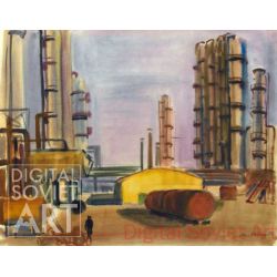 Industrial Scene in the Urals. Oil Refinery – По Уралу