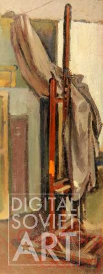 Still Life with Easel and Curtain – Без названия