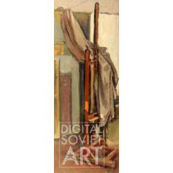 Still Life with Easel and Curtain – Без названия