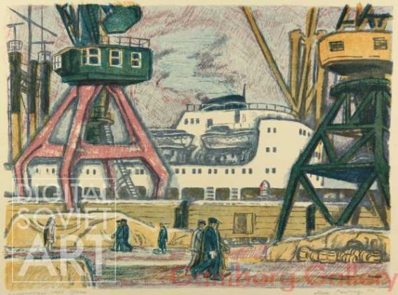 The Port of Arkhangelsk. Cranes – Архангельский порт. Краны