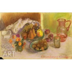Still-life with Flowers, Fruits and Pitcher – Без названия