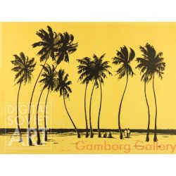 Beach in Ceylon – Шри Ланка - пальмы