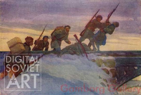 Leningrad Partisans Attack the Defenders of a Railway Bridge – Нападение ленинградских партизан на немецкую охрану железнодорожного моста
