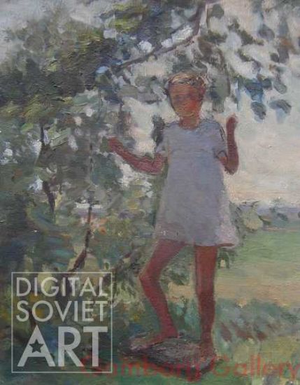 Landscape with Girl, Yasnaya Polyana – Пейзаж с девочкой. Ясная Поляна