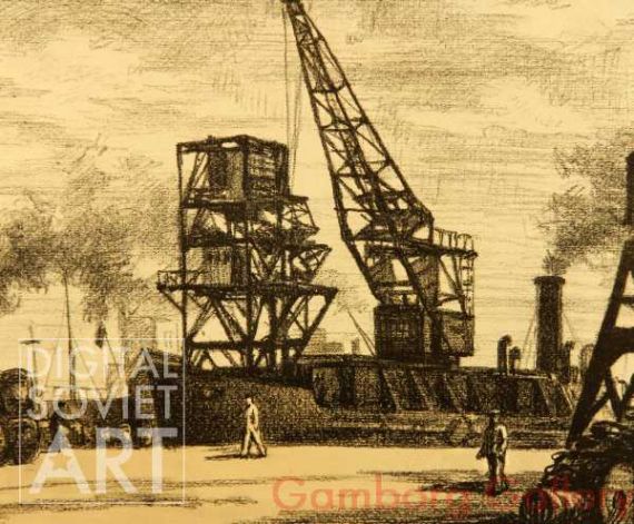 Odessa Port. Unloading Coal – Углейвыгружатель. Порт Одесса
