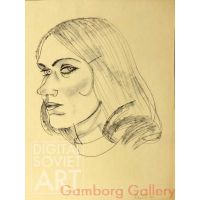 Portrait of Young Woman in Palanga – Портрет девушки. Паланга Февраль 1972
