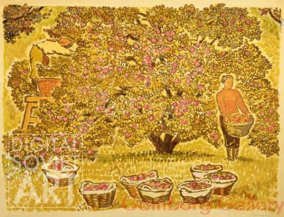 In the Apple Garden. Harvest – В саду. Молодежная бригада