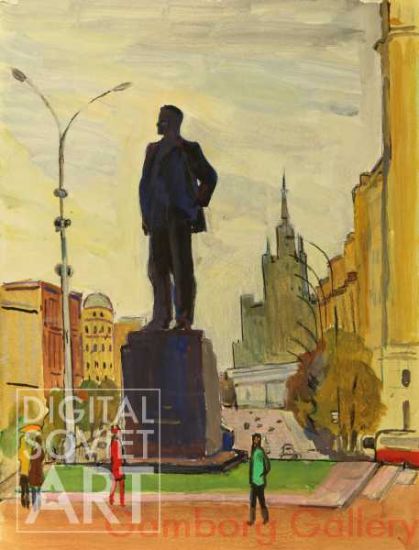 Statue of Vladimir Mayakovsky on Mayakovsky Square – Памятник Маяковскому