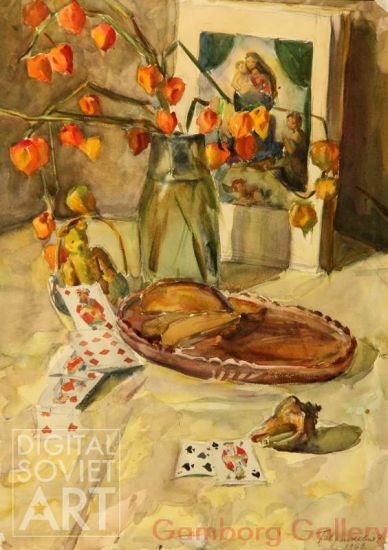 Still-life with Flowers and Cards – Без названия