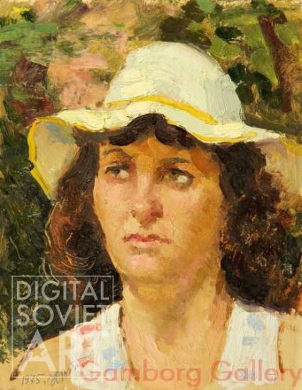 Woman in white Hat – Без названия