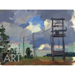 Landscape with Electricity Poles – Без названия