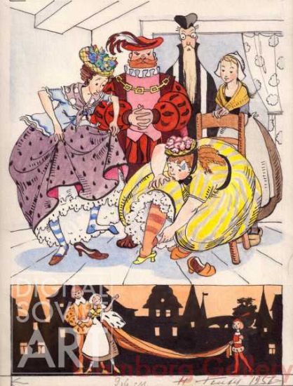 Cinderella ("The Little Glass Slipper"), Folk Tale – Золушка, Народная сказка