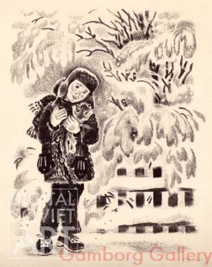 Illustration from "Who Is the Smart One", Nina Yanochkina, 1980 – Иллюстрация для книги "Кто умней", Нина Яночкина, 1980